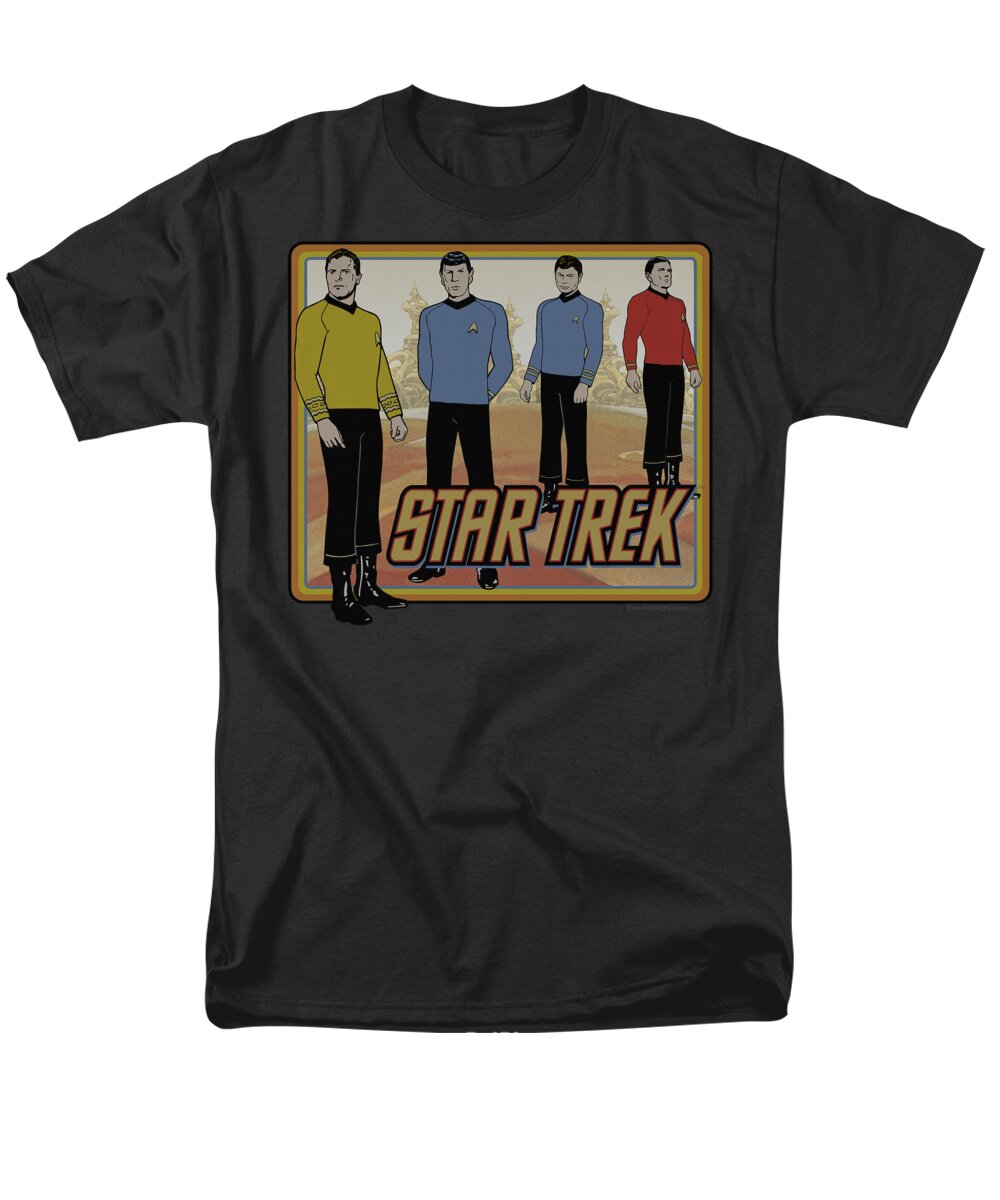 Star Trek Men's T-Shirt (Regular Fit) featuring the digital art Star Trek - Classic by Brand A