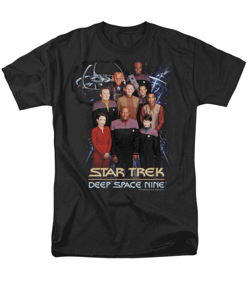 Star Trek Men's T-Shirt (Regular Fit) featuring the digital art Star Trek - Ds9 Crew by Brand A