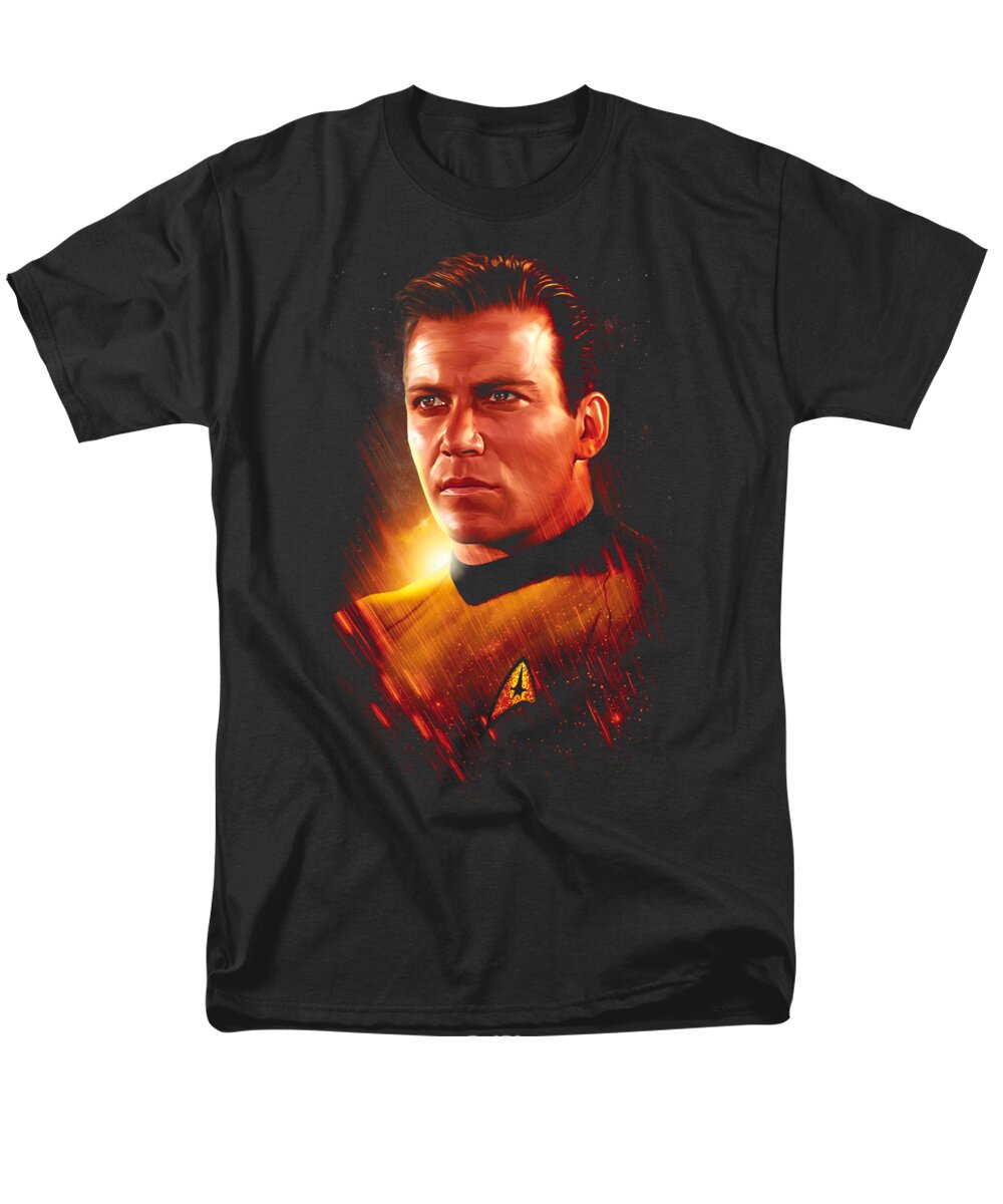  Men's T-Shirt (Regular Fit) featuring the digital art Star Trek - Epic Kirk by Brand A