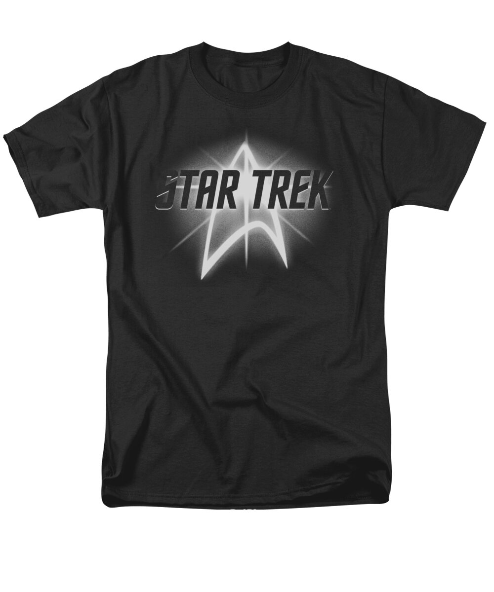 Star Trek Men's T-Shirt (Regular Fit) featuring the digital art Star Trek - Glow Logo by Brand A