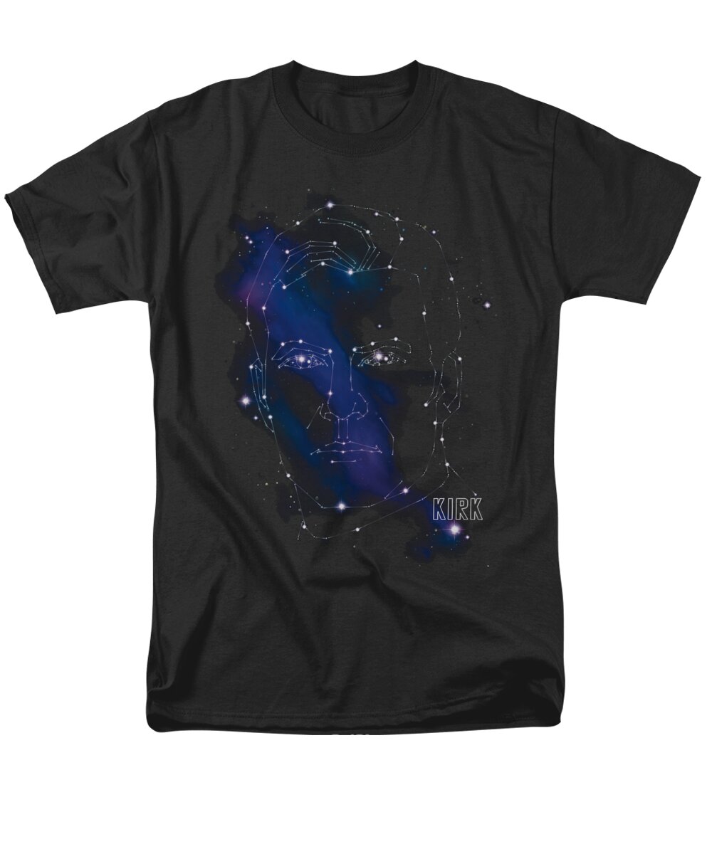Star Trek Men's T-Shirt (Regular Fit) featuring the digital art Star Trek - Kirk Constellations by Brand A