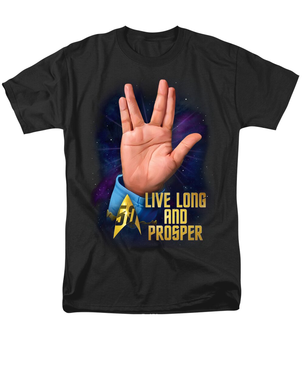  Men's T-Shirt (Regular Fit) featuring the digital art Star Trek - Llap 50 by Brand A