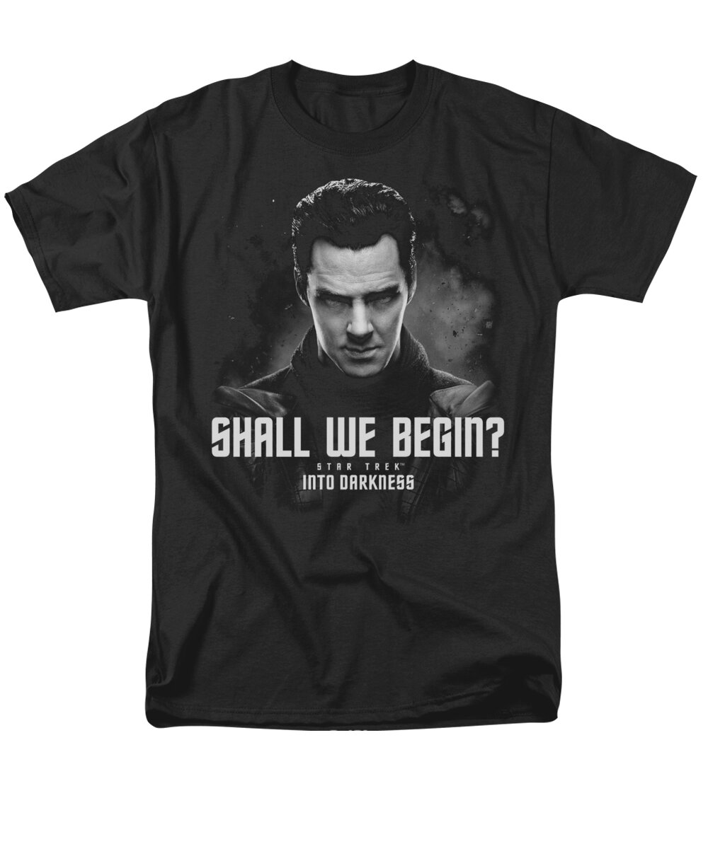 Star Trek Men's T-Shirt (Regular Fit) featuring the digital art Star Trek - Shall We Begin by Brand A