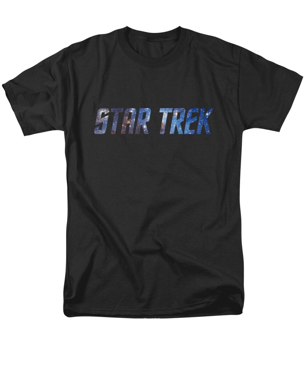  Men's T-Shirt (Regular Fit) featuring the digital art Star Trek - Space Logo by Brand A