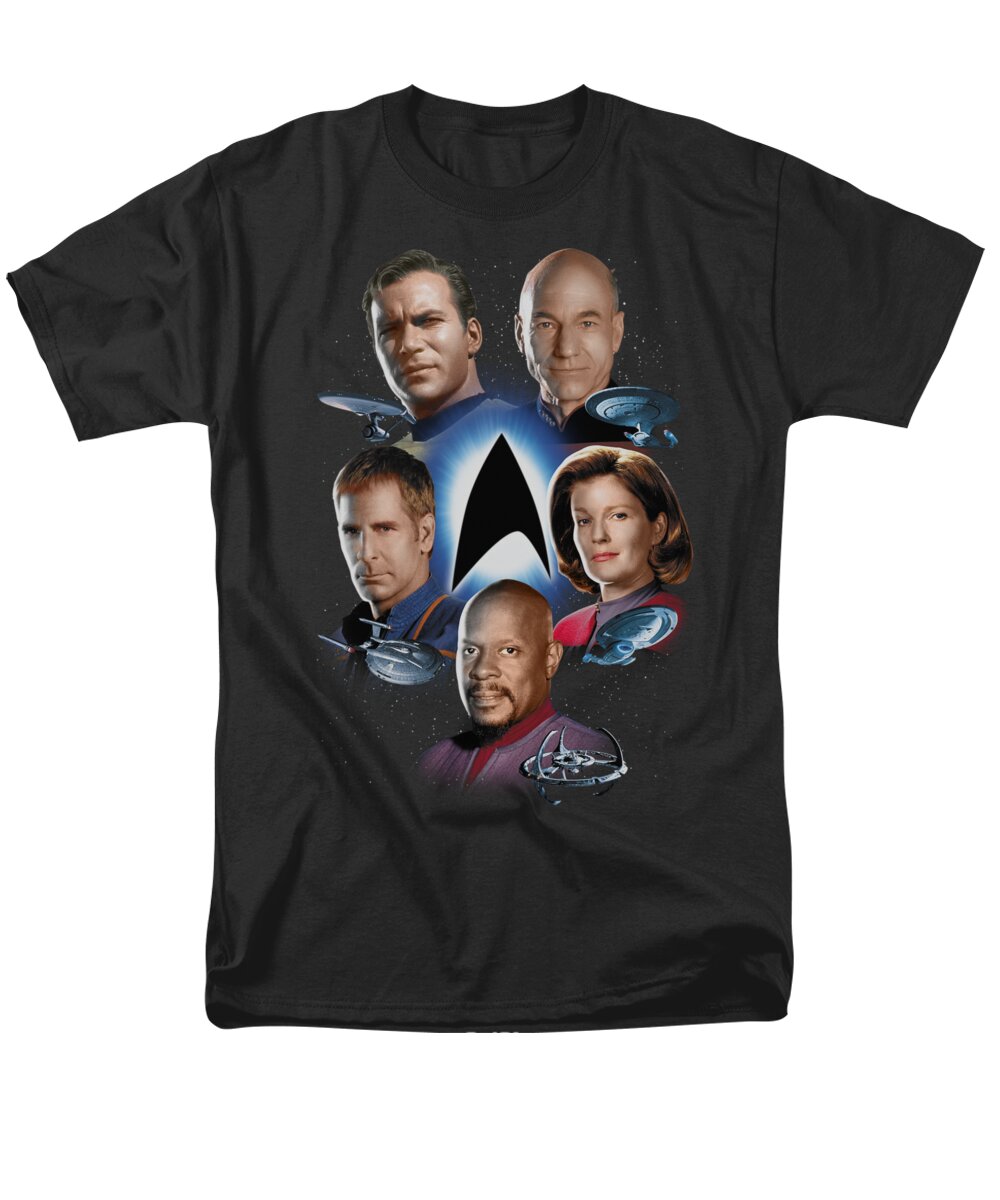 Star Trek Men's T-Shirt (Regular Fit) featuring the digital art Star Trek - Starfleet's Finest by Brand A