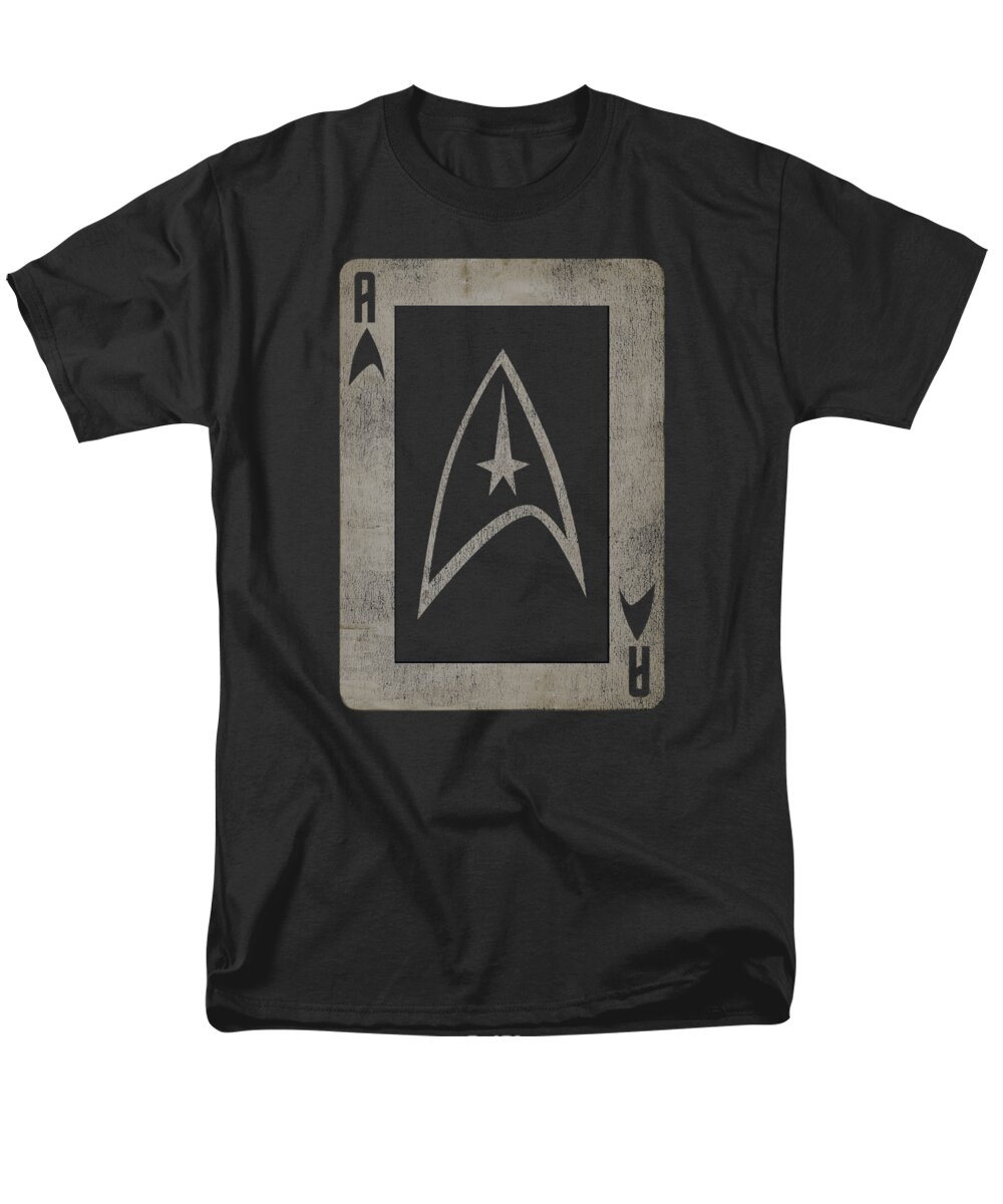  Men's T-Shirt (Regular Fit) featuring the digital art Star Trek - Tos Ace by Brand A