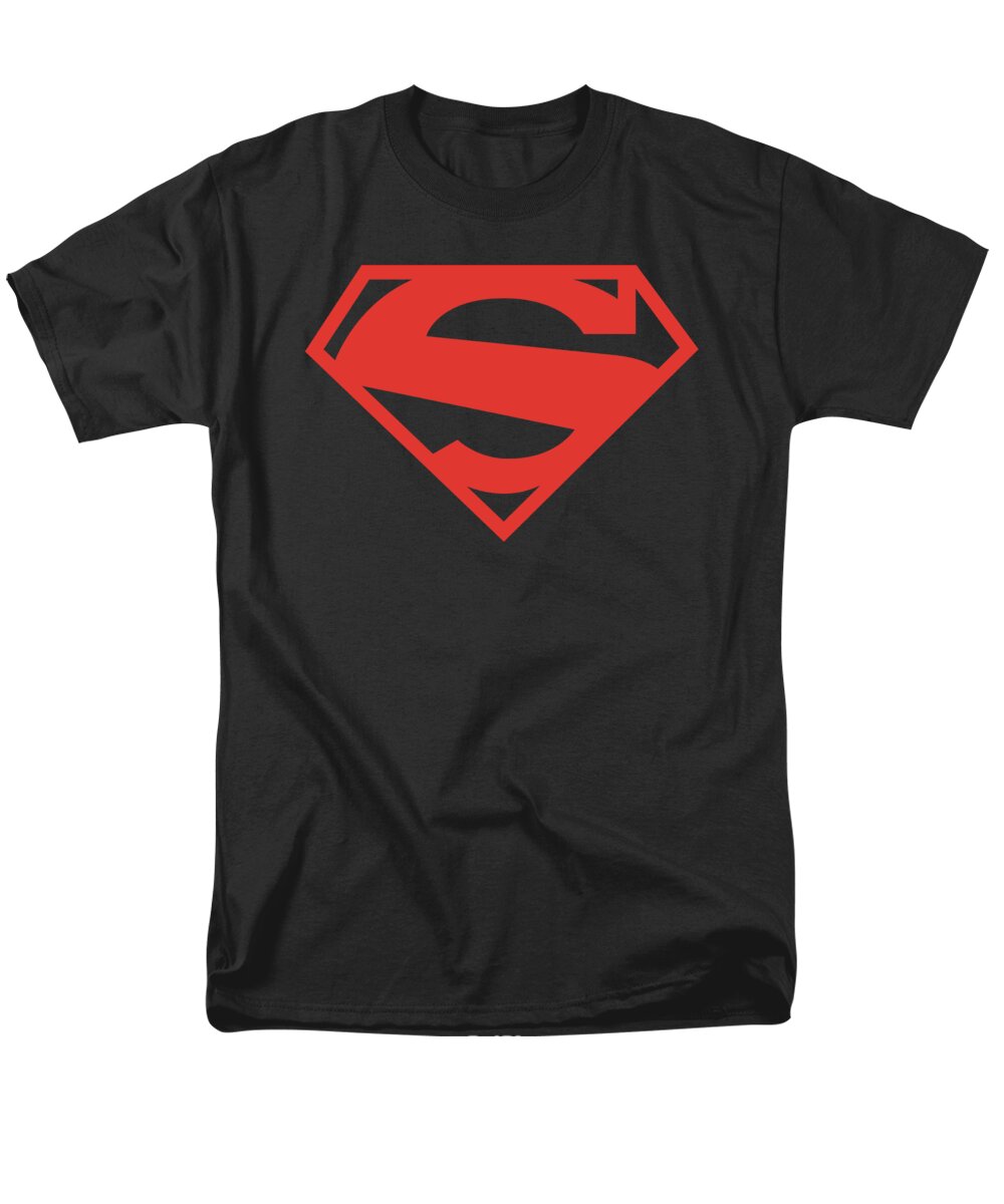  Men's T-Shirt (Regular Fit) featuring the digital art Superman - 52 Red Block by Brand A