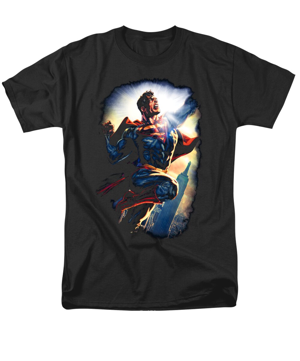  Men's T-Shirt (Regular Fit) featuring the digital art Superman - Ck Superstar by Brand A