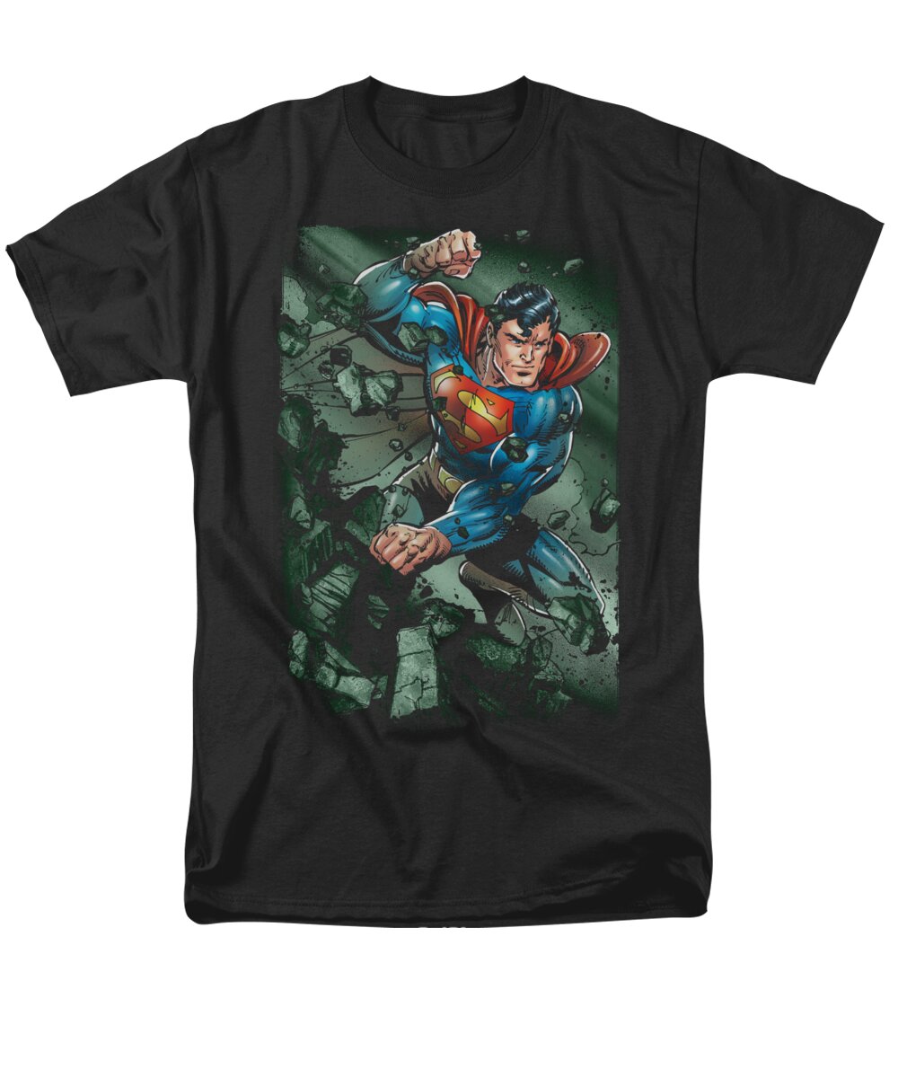  Men's T-Shirt (Regular Fit) featuring the digital art Superman - Indestructible by Brand A