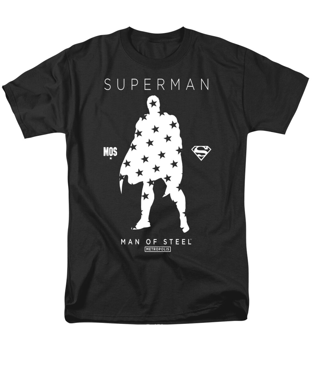  Men's T-Shirt (Regular Fit) featuring the digital art Superman - Star Silhouette by Brand A