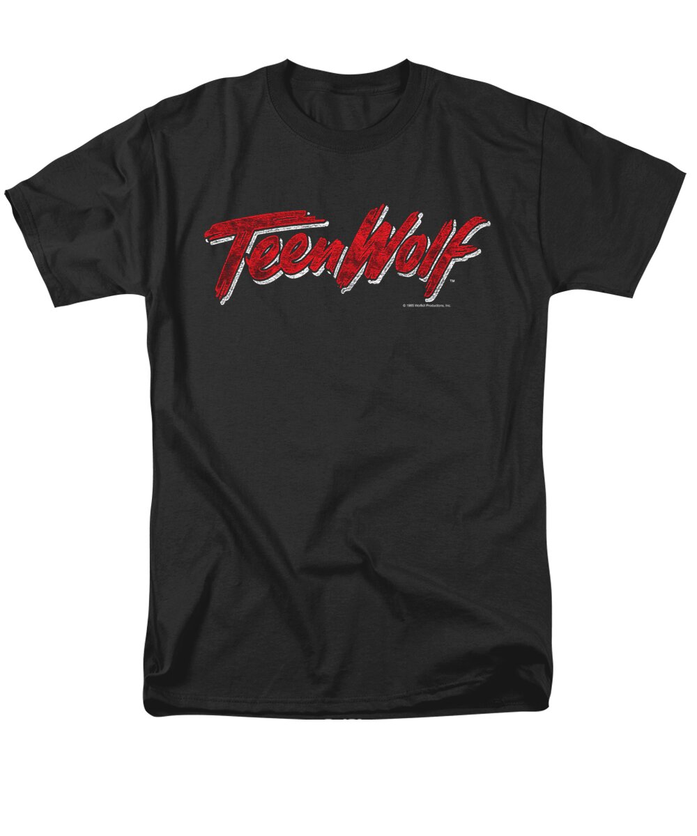  Men's T-Shirt (Regular Fit) featuring the digital art Teen Wolf - Scrawl Logo by Brand A