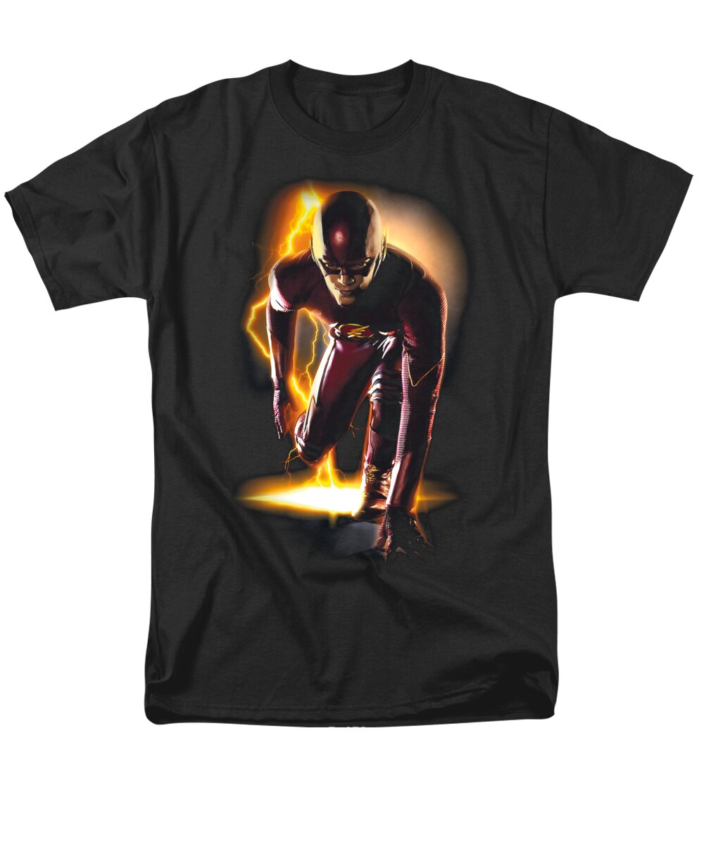  Men's T-Shirt (Regular Fit) featuring the digital art The Flash - Ready by Brand A