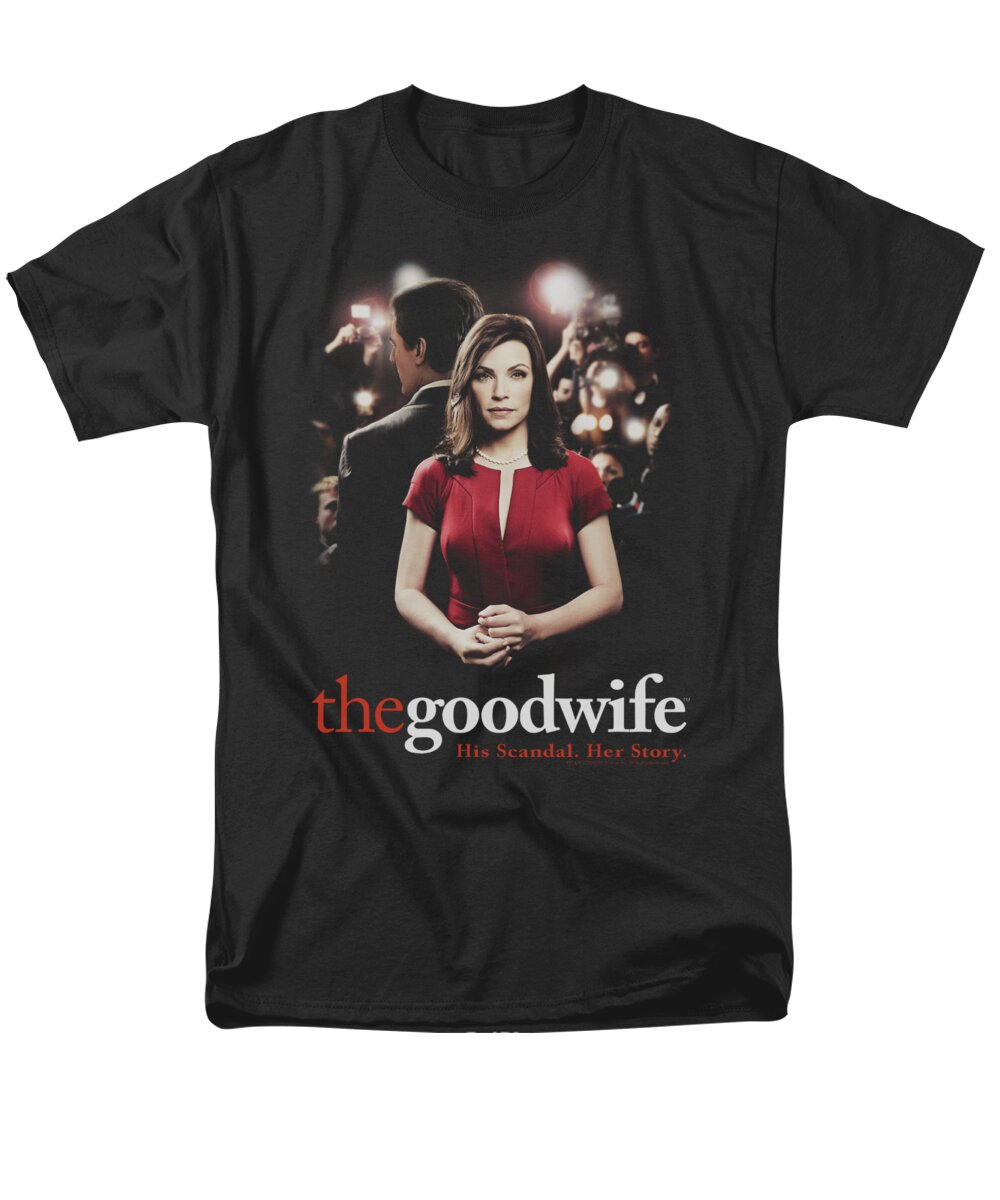 The Good Wife Men's T-Shirt (Regular Fit) featuring the digital art The Good Wife - Bad Press by Brand A