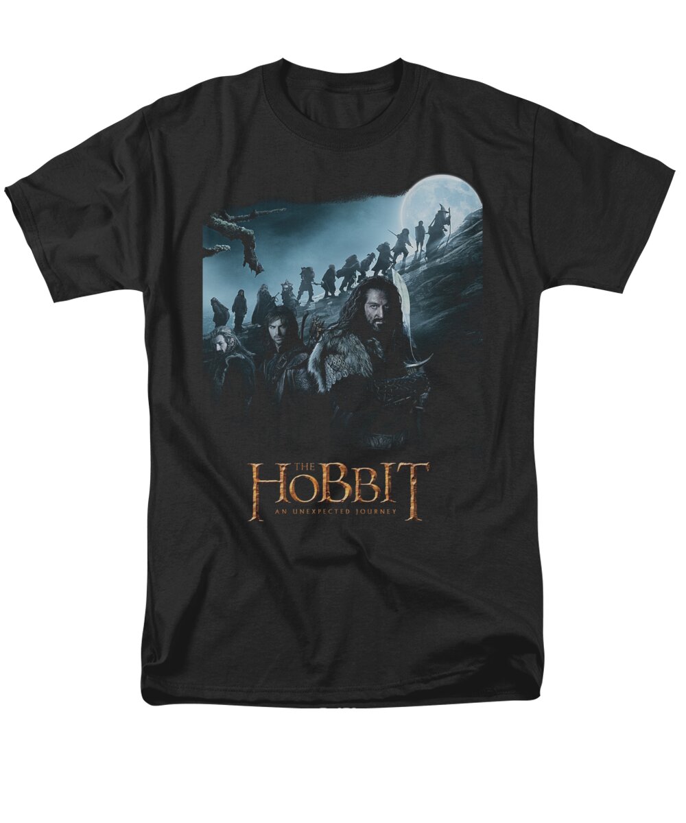 The Hobbit Men's T-Shirt (Regular Fit) featuring the digital art The Hobbit - A Journey by Brand A