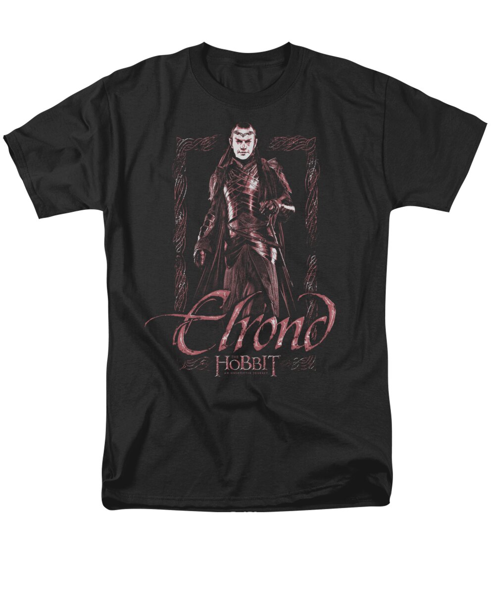  Men's T-Shirt (Regular Fit) featuring the digital art The Hobbit - Elrond Stare by Brand A