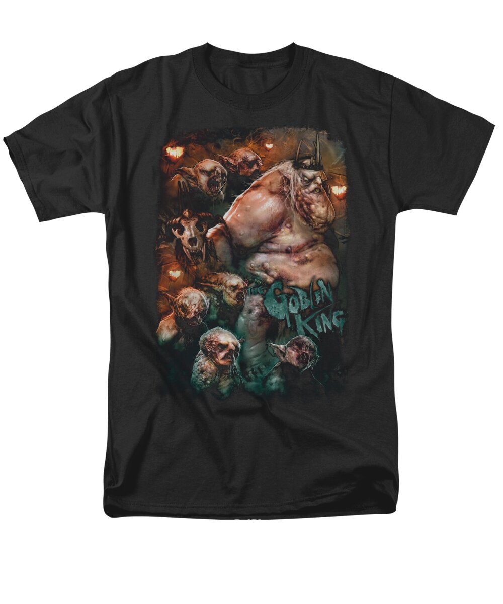  Men's T-Shirt (Regular Fit) featuring the digital art The Hobbit - Goblin King by Brand A