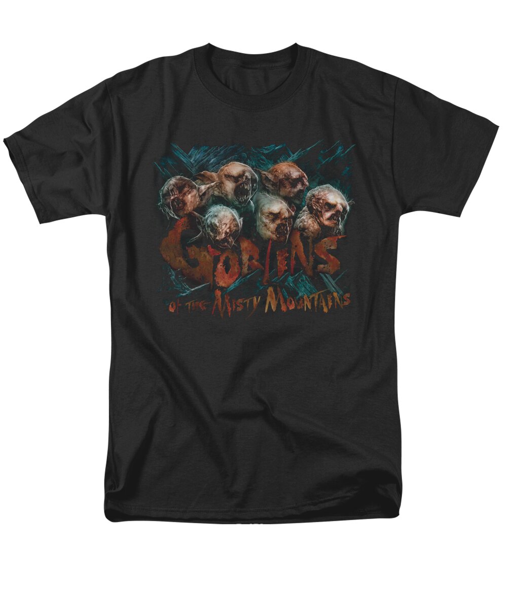 The Hobbit Men's T-Shirt (Regular Fit) featuring the digital art The Hobbit - Misty Goblins by Brand A