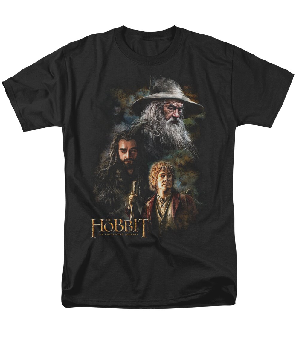 The Hobbit Men's T-Shirt (Regular Fit) featuring the digital art The Hobbit - Painting by Brand A