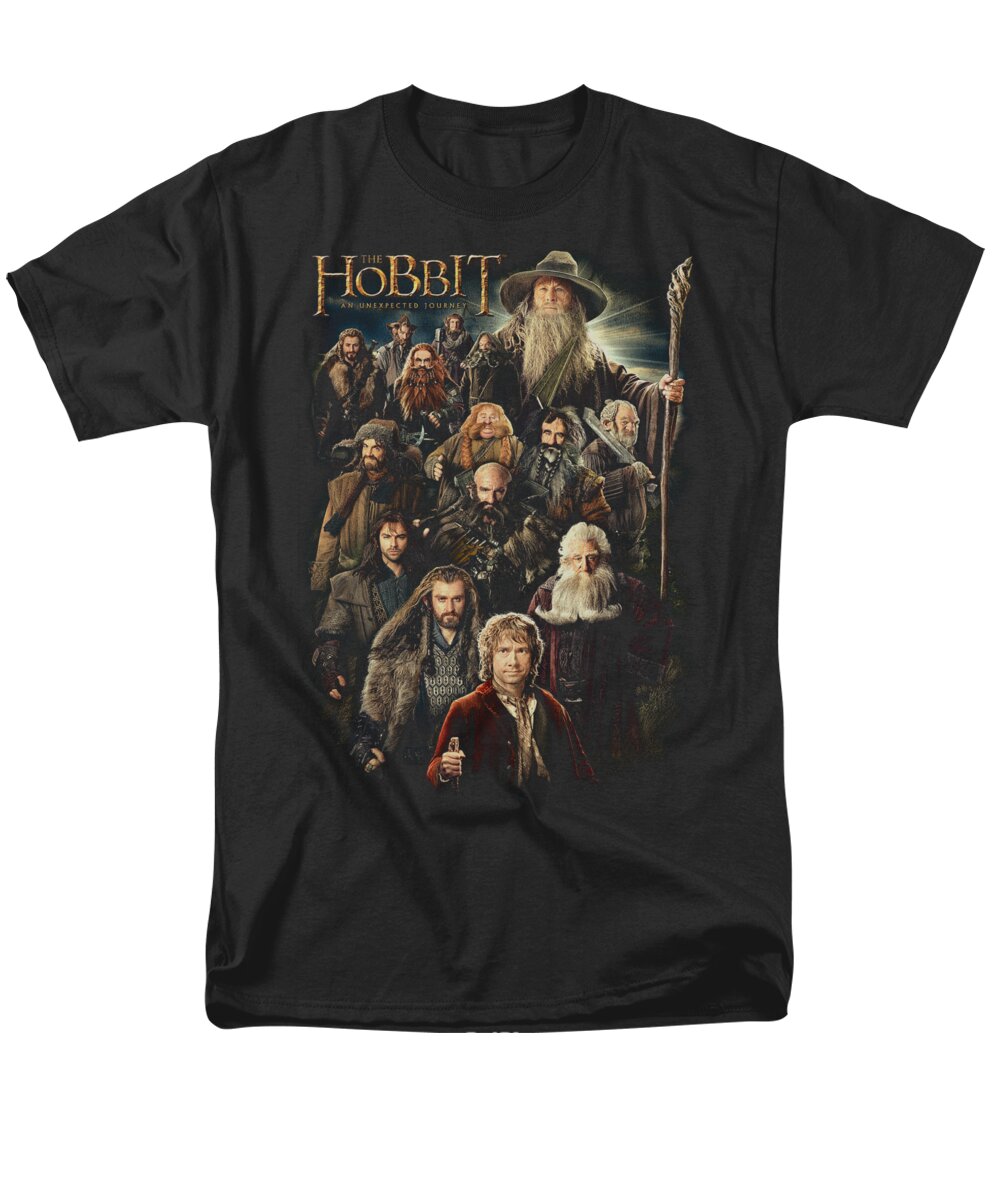  Men's T-Shirt (Regular Fit) featuring the digital art The Hobbit - Somber Company by Brand A