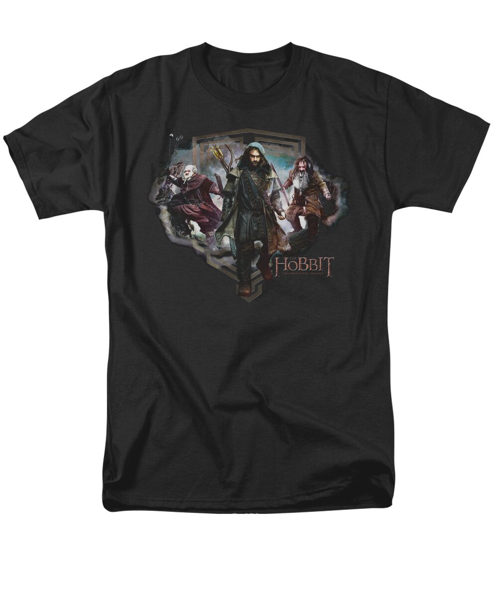  Men's T-Shirt (Regular Fit) featuring the digital art The Hobbit - Three Dwarves by Brand A