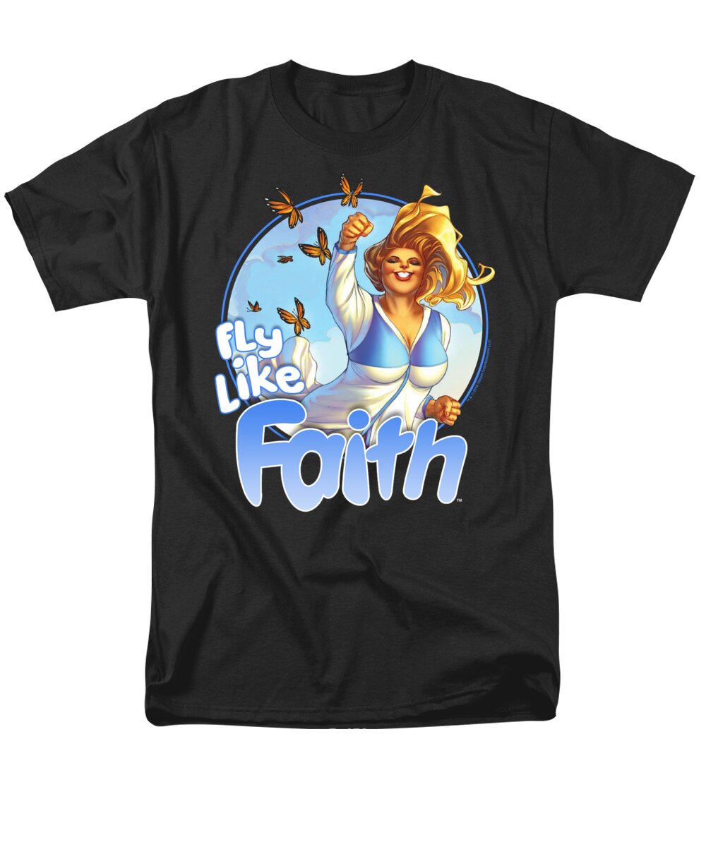  Men's T-Shirt (Regular Fit) featuring the digital art Valiant - Fly Like Faith by Brand A
