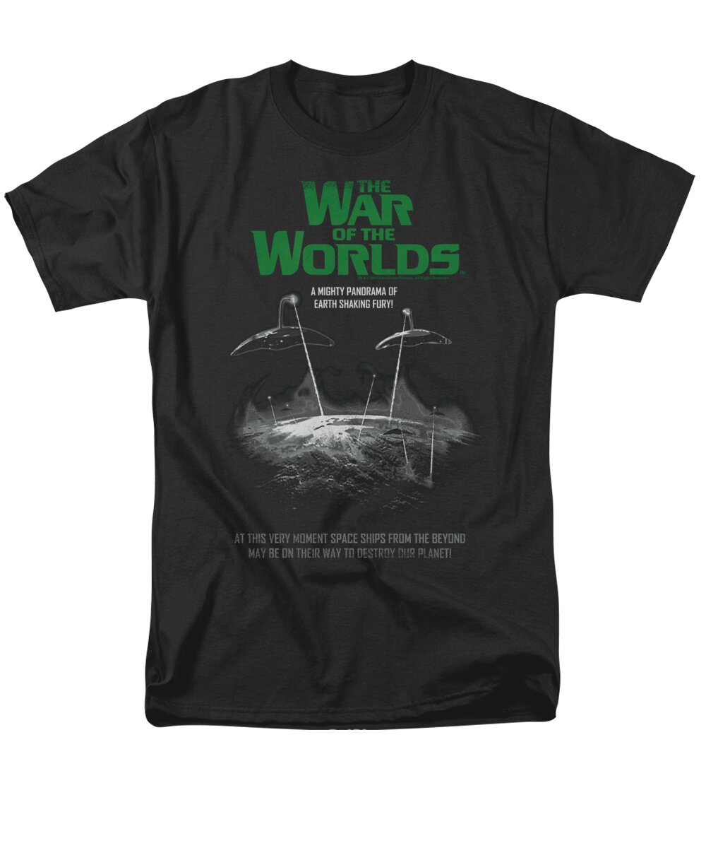 War Of The Worlds Men's T-Shirt (Regular Fit) featuring the digital art War Of The Worlds - Attack Poster by Brand A