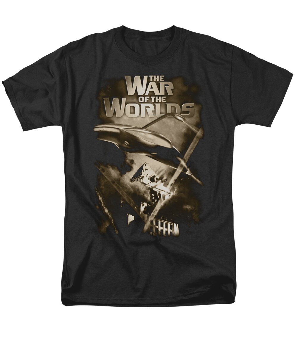  Men's T-Shirt (Regular Fit) featuring the digital art War Of The Worlds - Death Rays by Brand A
