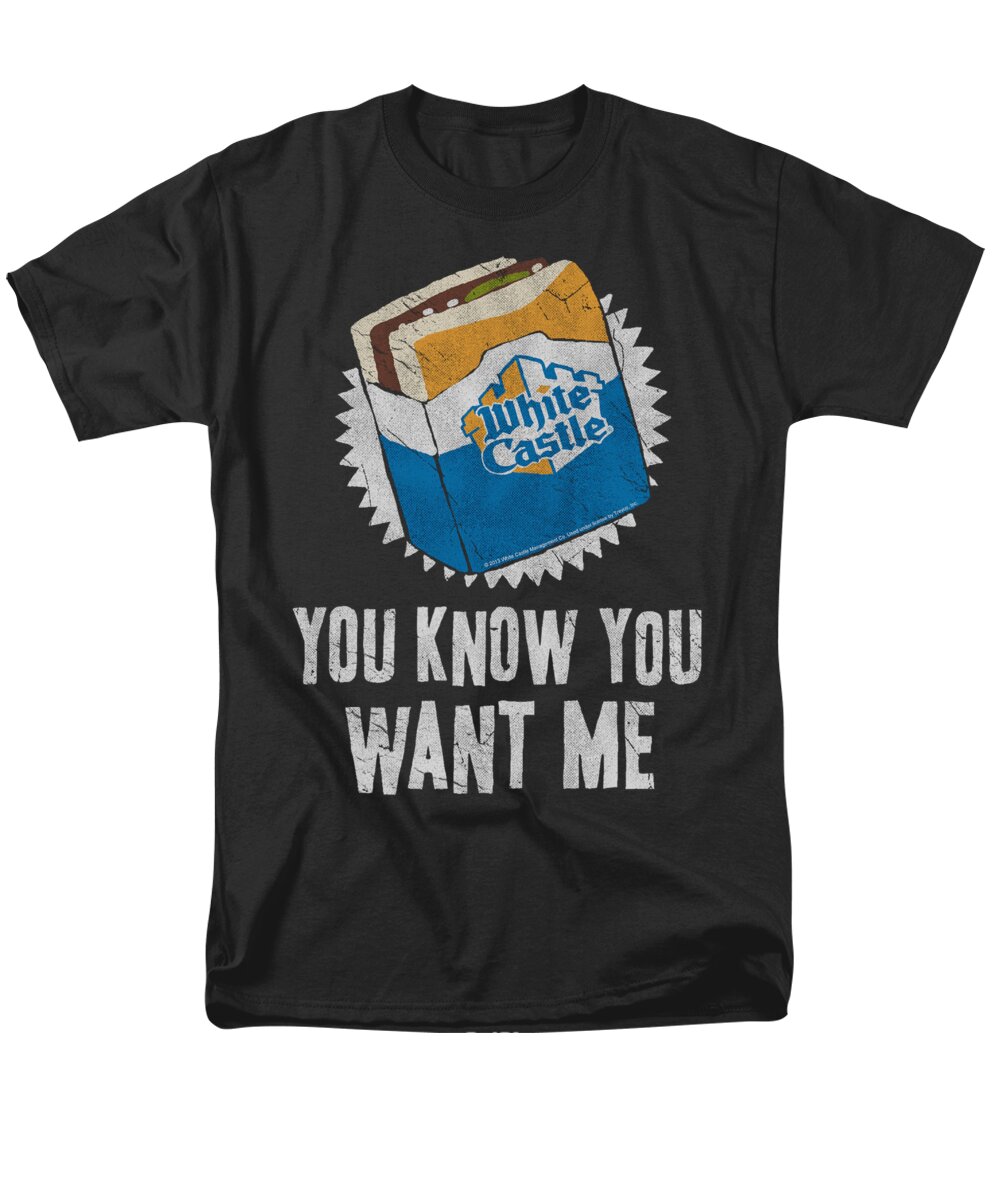 White Castle Men's T-Shirt (Regular Fit) featuring the digital art White Castle - Want Me by Brand A
