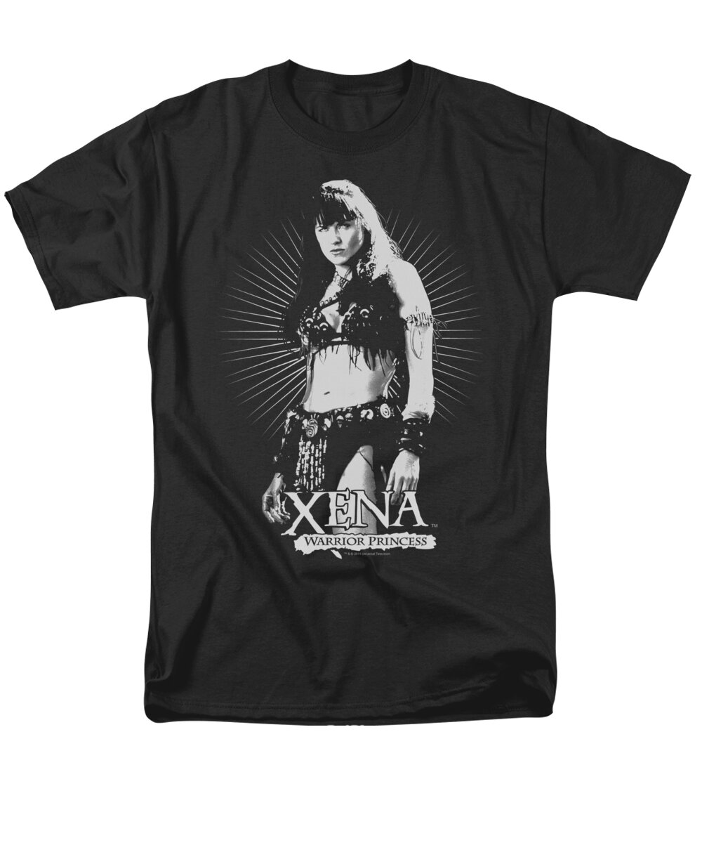 Xena Men's T-Shirt (Regular Fit) featuring the digital art Xena - Don't Mess With Me by Brand A