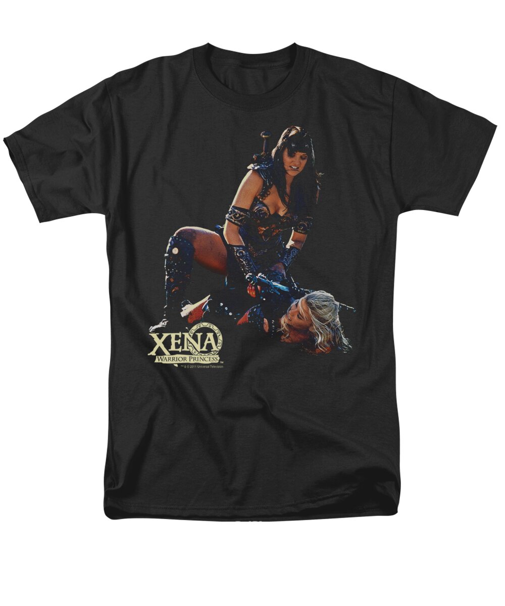 Xena Men's T-Shirt (Regular Fit) featuring the digital art Xena - In Control by Brand A