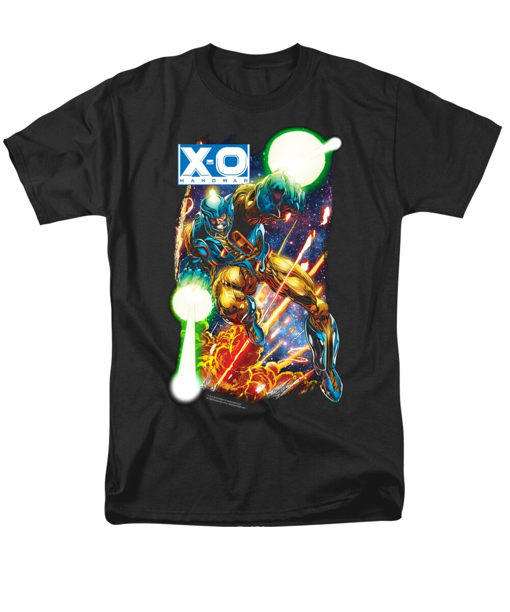  Men's T-Shirt (Regular Fit) featuring the digital art Xo Manowar - Vintage Xo by Brand A
