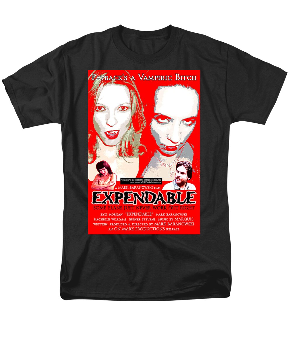 Movie Men's T-Shirt (Regular Fit) featuring the digital art Expendable Poster by Mark Baranowski