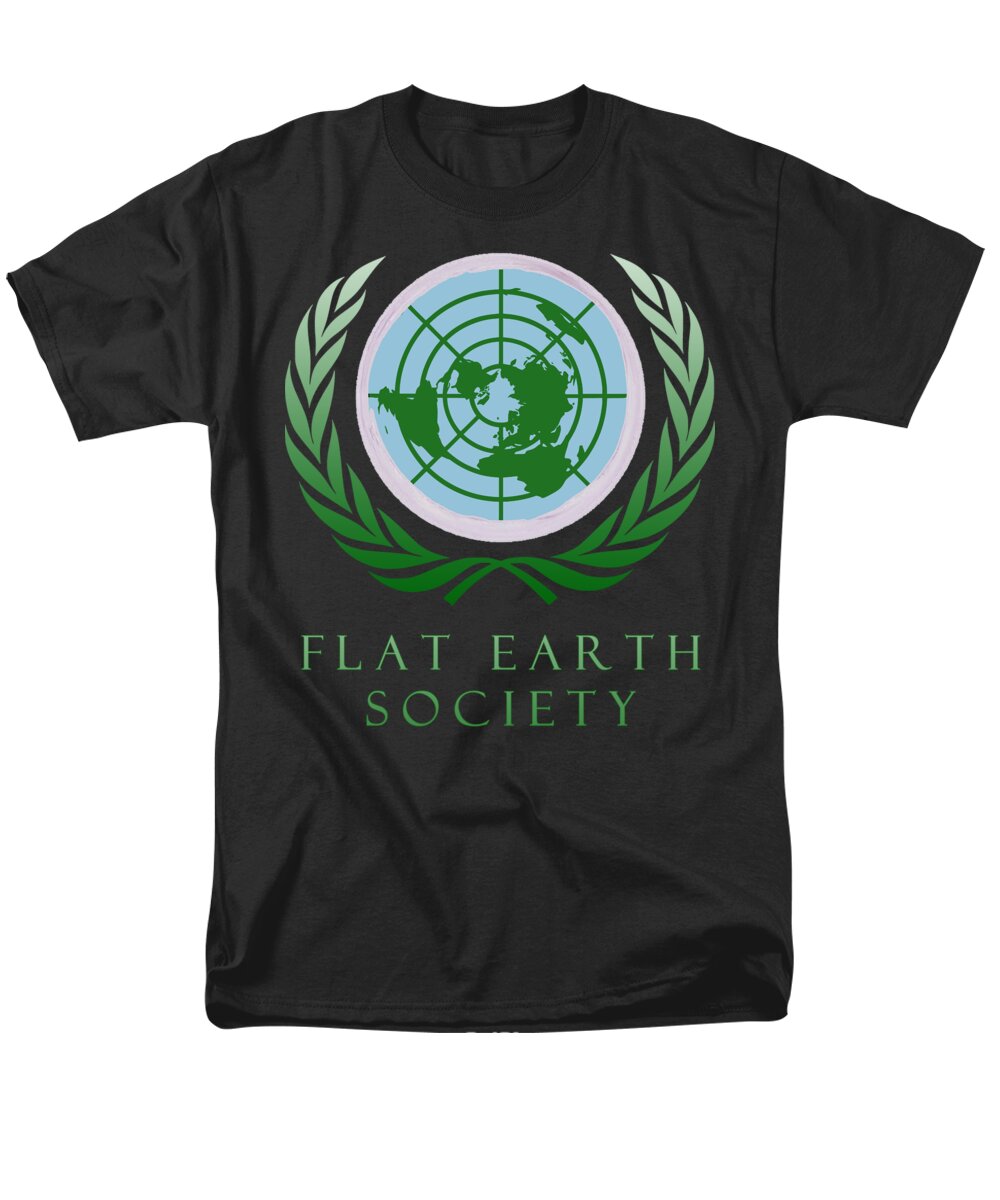 Flat Earth Men's T-Shirt (Regular Fit) featuring the photograph Flat Earth Society by Megan Miller