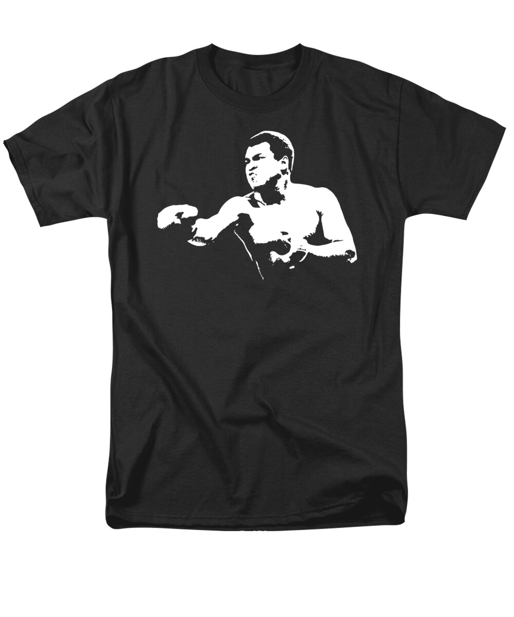 Muhammad Men's T-Shirt (Regular Fit) featuring the digital art Muhammad Ali Minimalistic Pop Art by Megan Miller