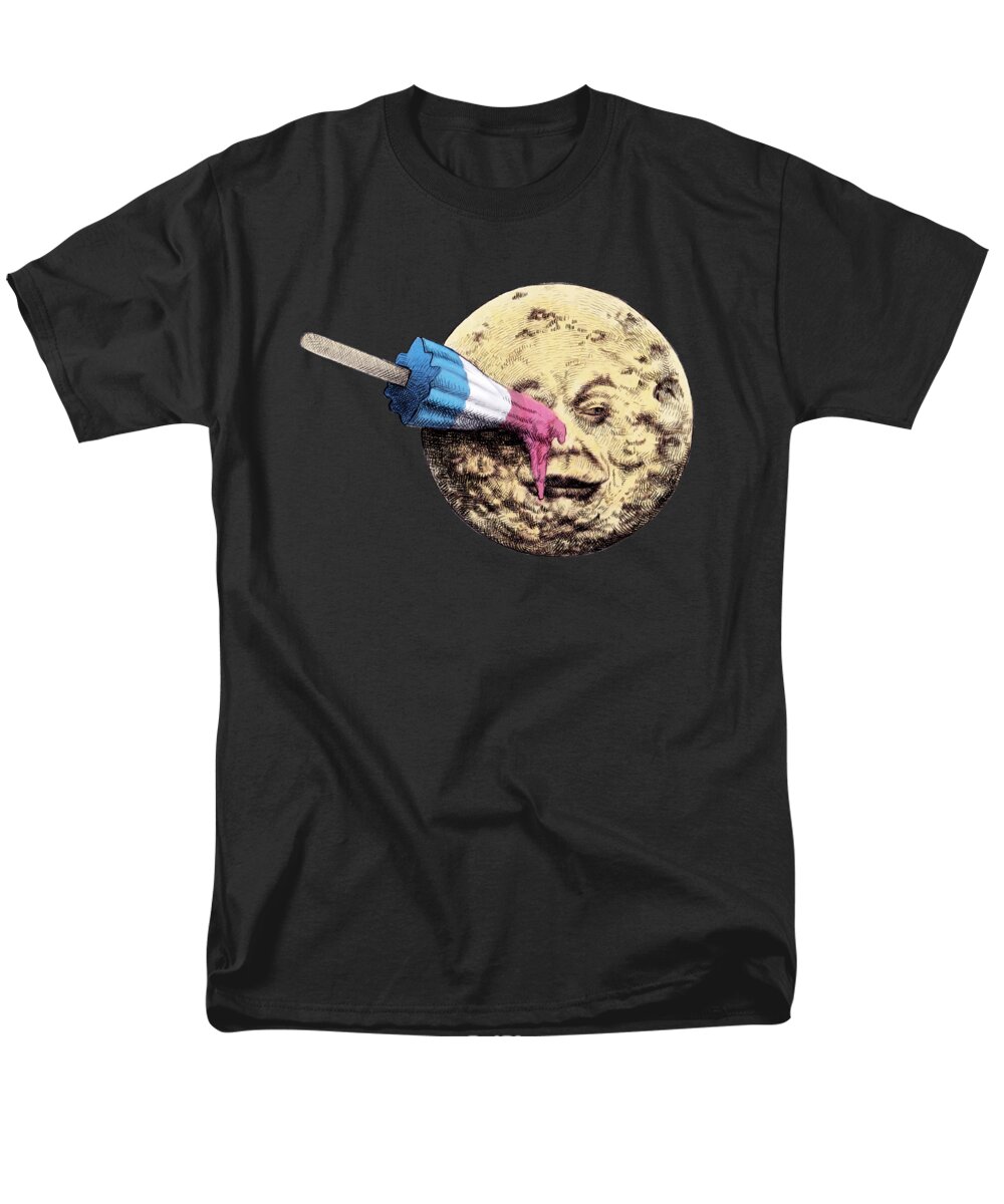 Moon Men's T-Shirt (Regular Fit) featuring the drawing Summer Voyage by Eric Fan