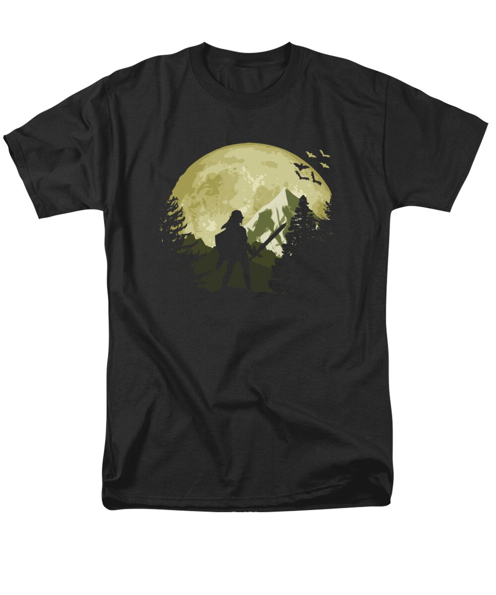 Zelda Men's T-Shirt (Regular Fit) featuring the digital art Zelda by Megan Miller
