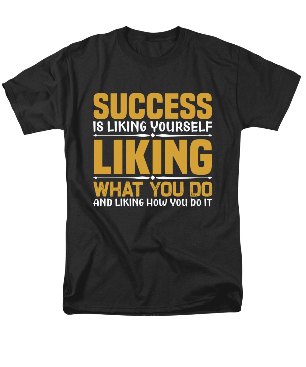 Motiviational Men's T-Shirt (Regular Fit) featuring the digital art Success by Jacob Zelazny