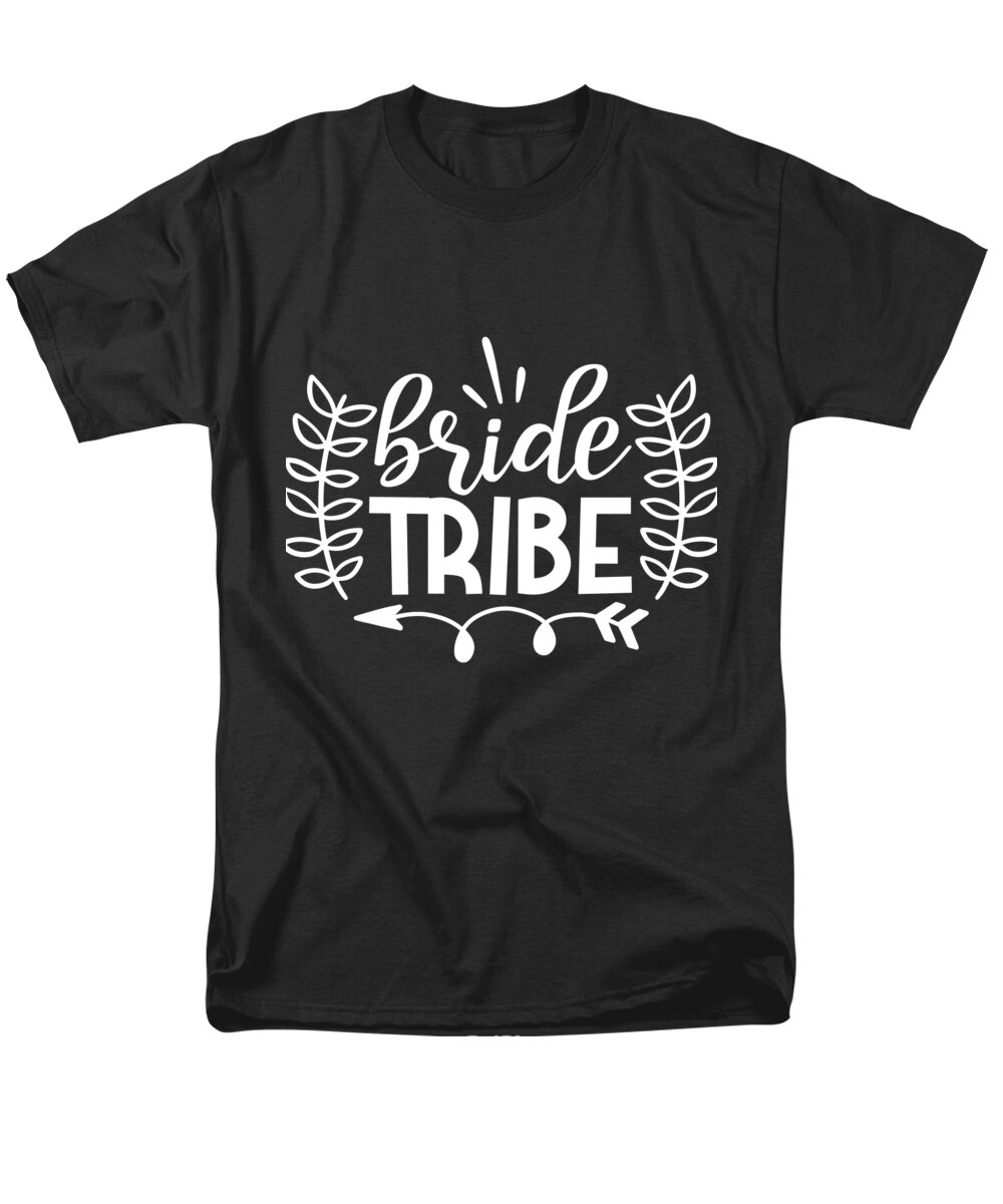 Bridesmaid Men's T-Shirt (Regular Fit) featuring the digital art Bride tribe by Jacob Zelazny