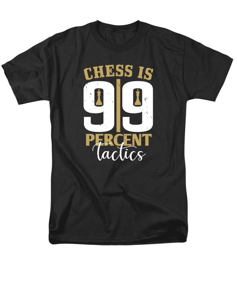 Queen Men's T-Shirt (Regular Fit) featuring the digital art Chess is 99 percent tactics by Jacob Zelazny