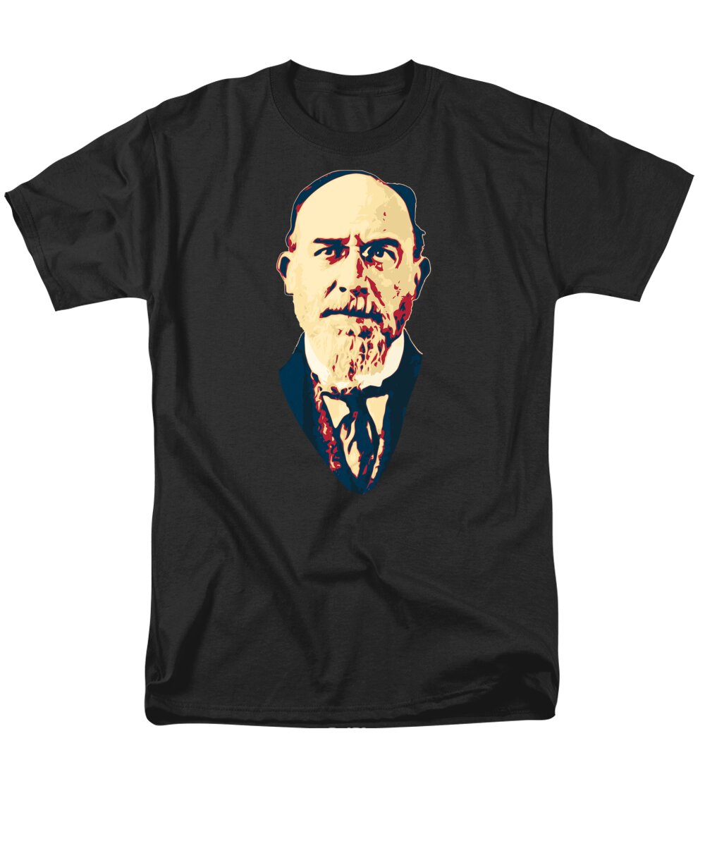 Eric Satie Men's T-Shirt (Regular Fit) featuring the digital art Eric Satie by Megan Miller
