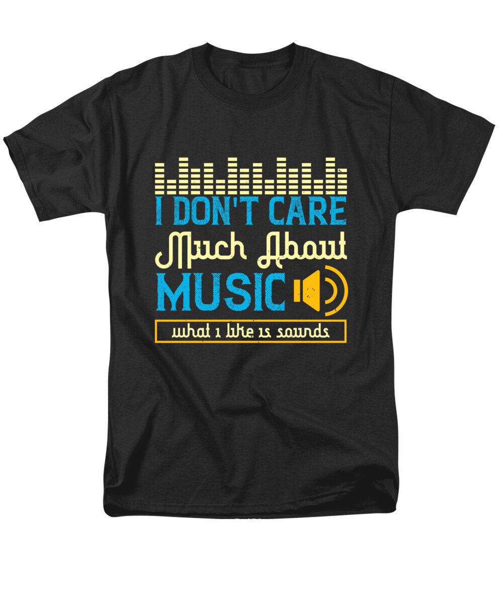 Lover Men's T-Shirt (Regular Fit) featuring the digital art I dont care much about music What I like is sounds by Jacob Zelazny