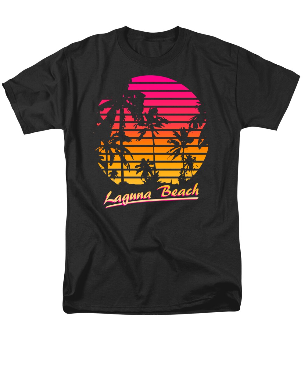Classic Men's T-Shirt (Regular Fit) featuring the digital art Laguna Beach by Megan Miller