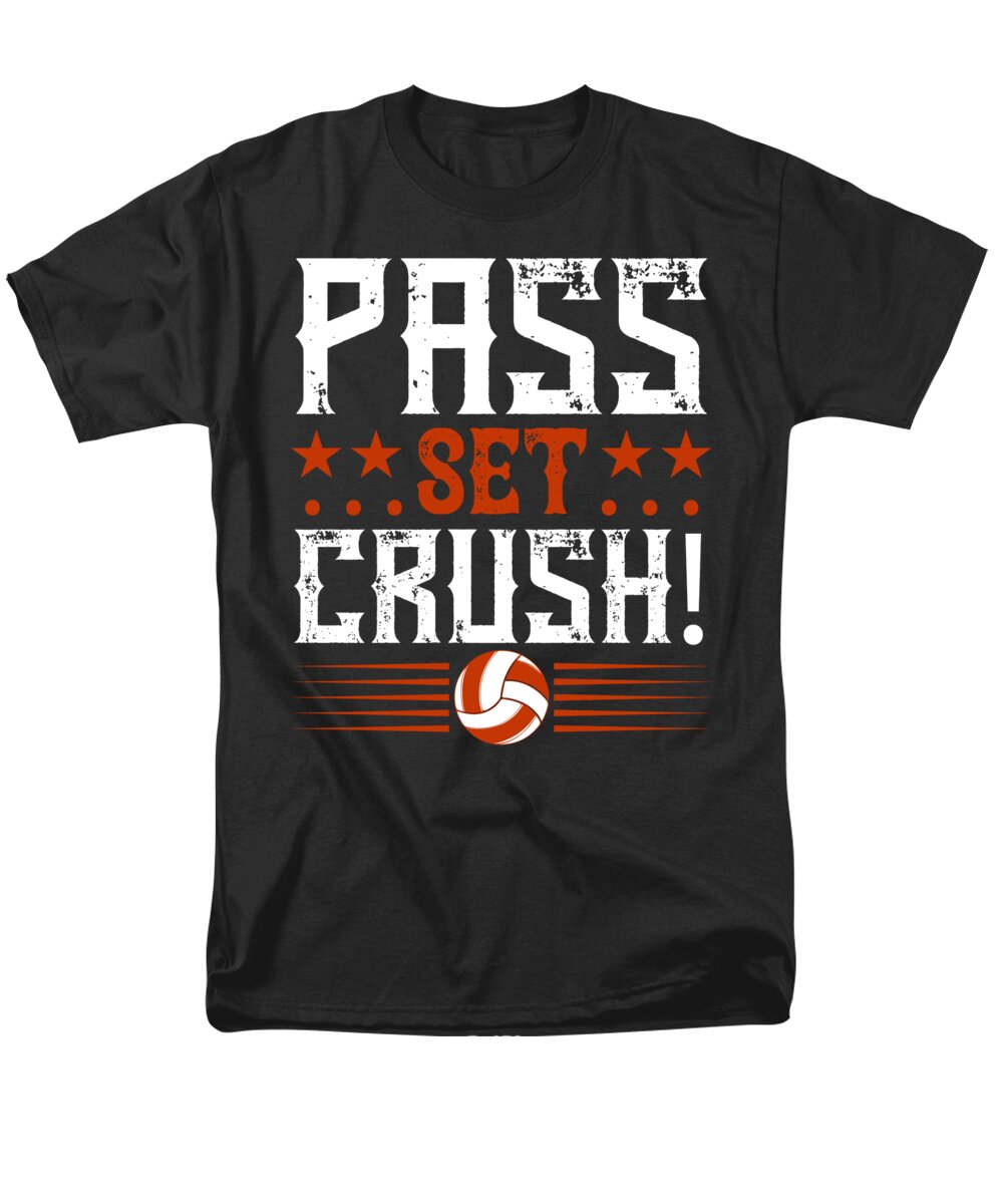 Volleyball Lover Men's T-Shirt (Regular Fit) featuring the digital art PassSetCRUSH 01 by Jacob Zelazny