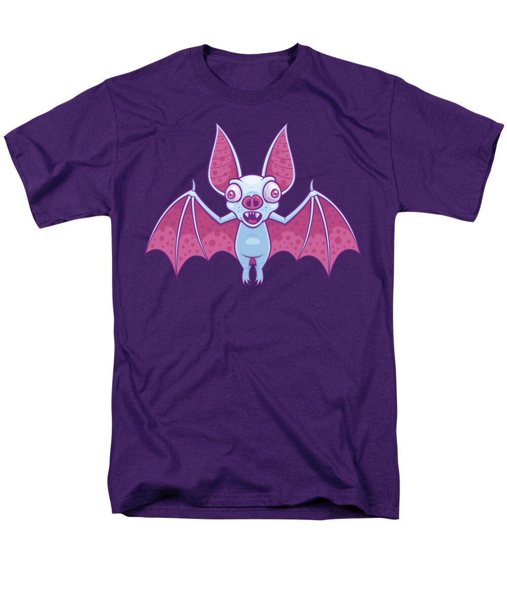 Animal Men's T-Shirt (Regular Fit) featuring the digital art Albino Vampire Bat by John Schwegel