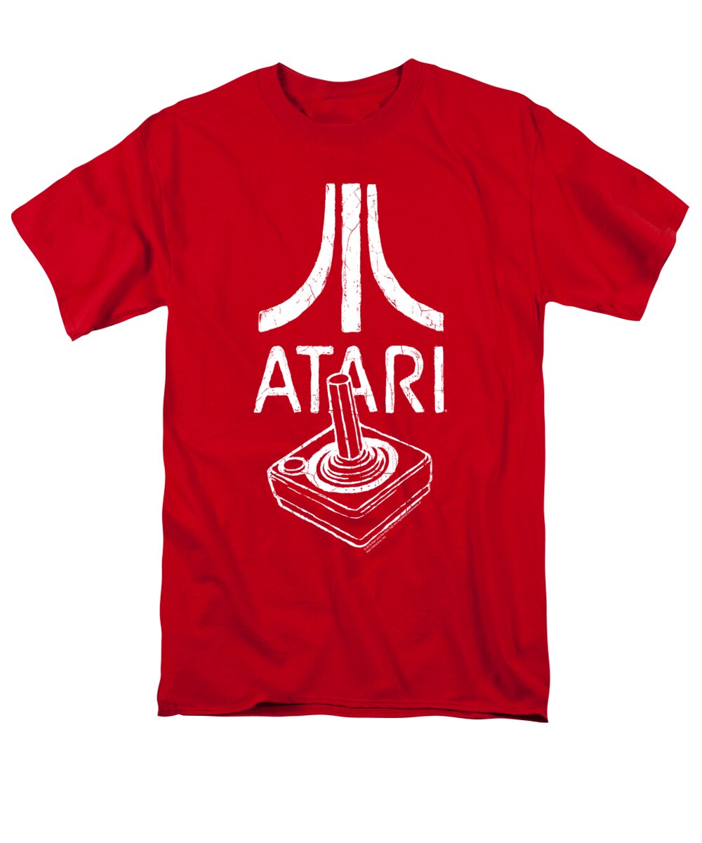  Men's T-Shirt (Regular Fit) featuring the digital art Atari - Joystick Logo by Brand A