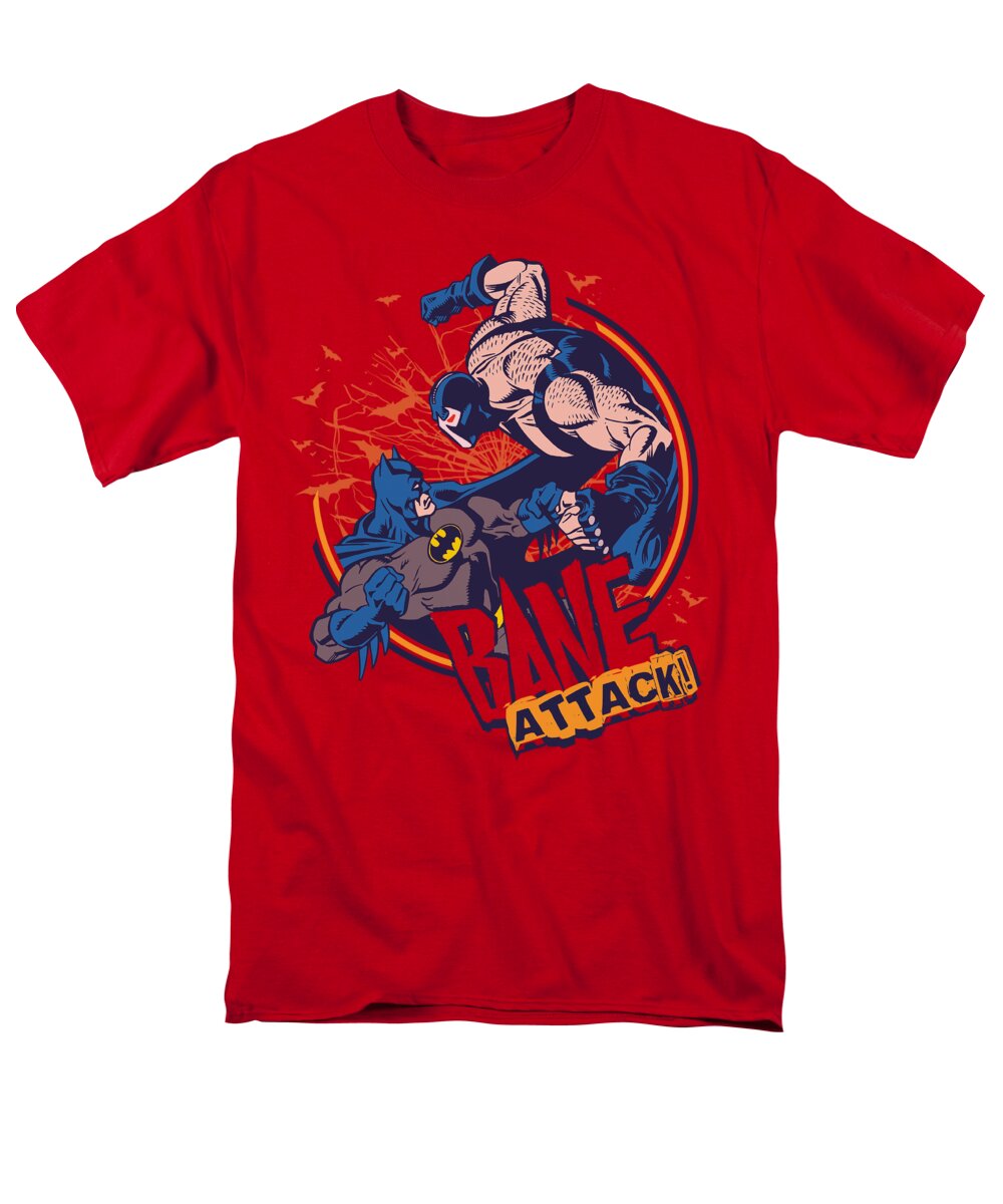 Batman Men's T-Shirt (Regular Fit) featuring the digital art Batman - Bane Attack! by Brand A