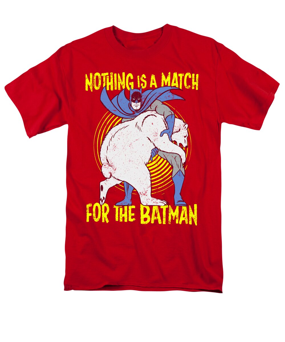  Men's T-Shirt (Regular Fit) featuring the digital art Batman - Bear Wrastling by Brand A