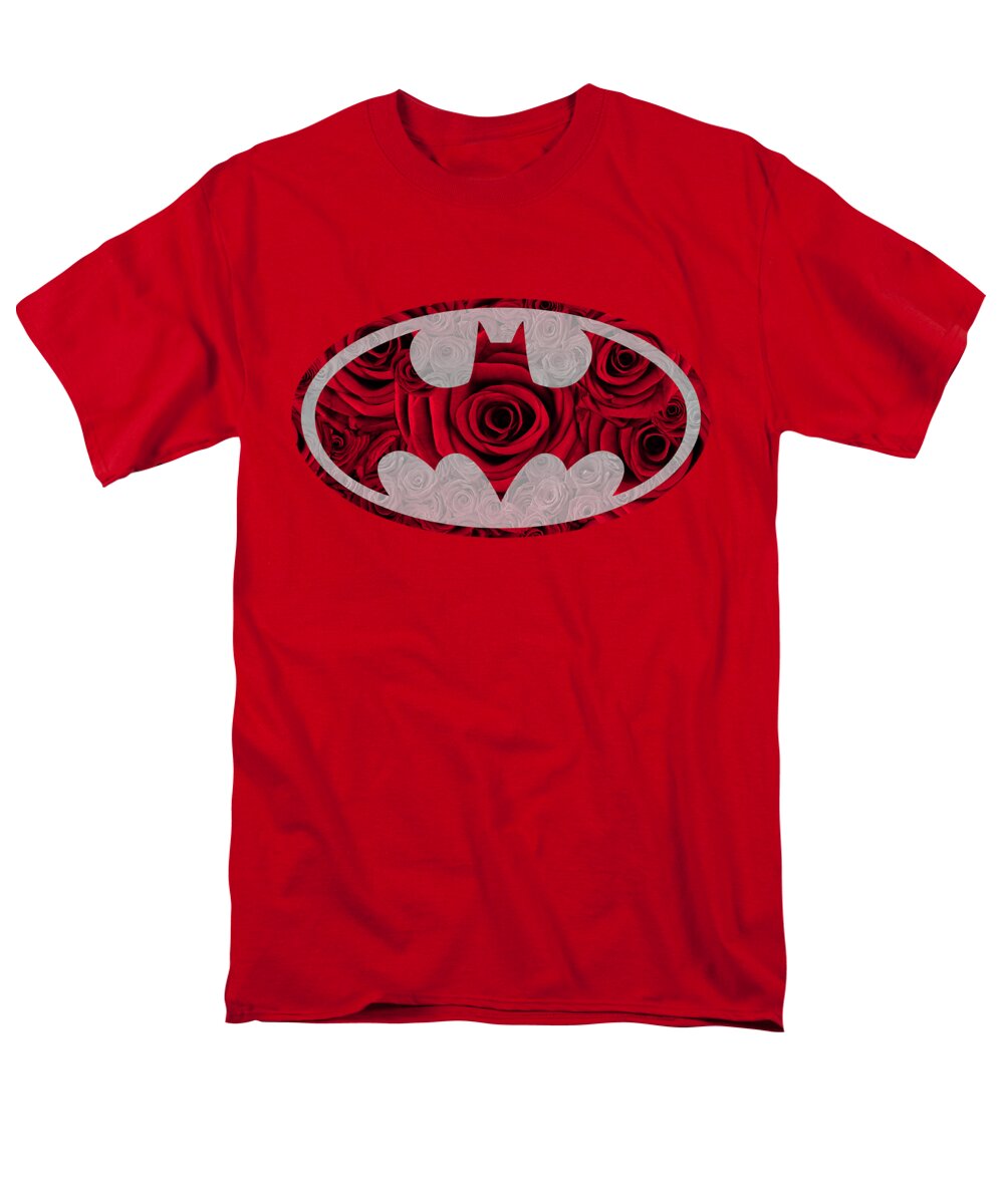  Men's T-Shirt (Regular Fit) featuring the digital art Batman - Rosey Signal by Brand A