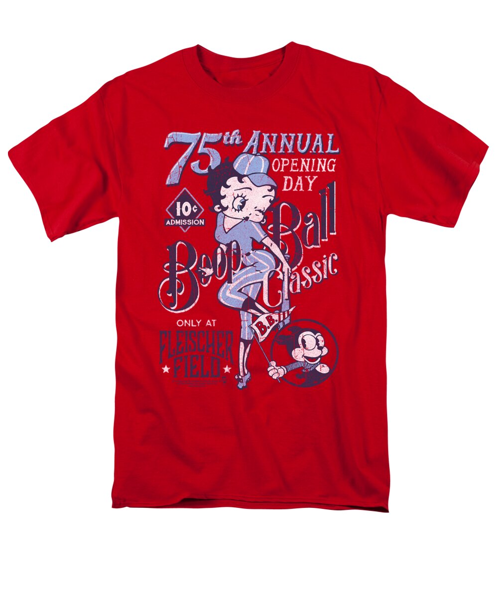  Men's T-Shirt (Regular Fit) featuring the digital art Betty Boop - Boop Ball by Brand A