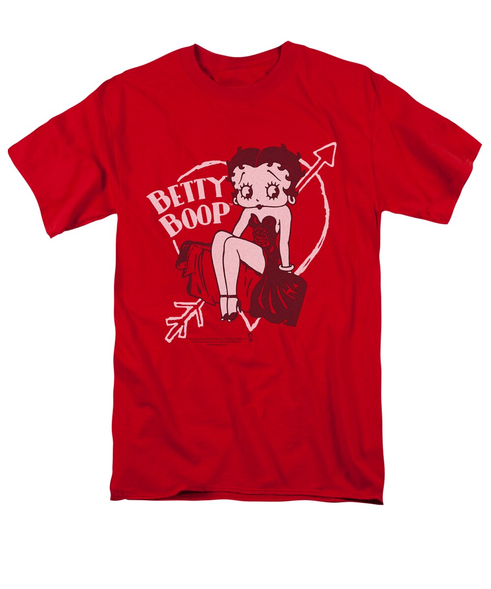 Betty Boop Men's T-Shirt (Regular Fit) featuring the digital art Boop - Lover Girl by Brand A